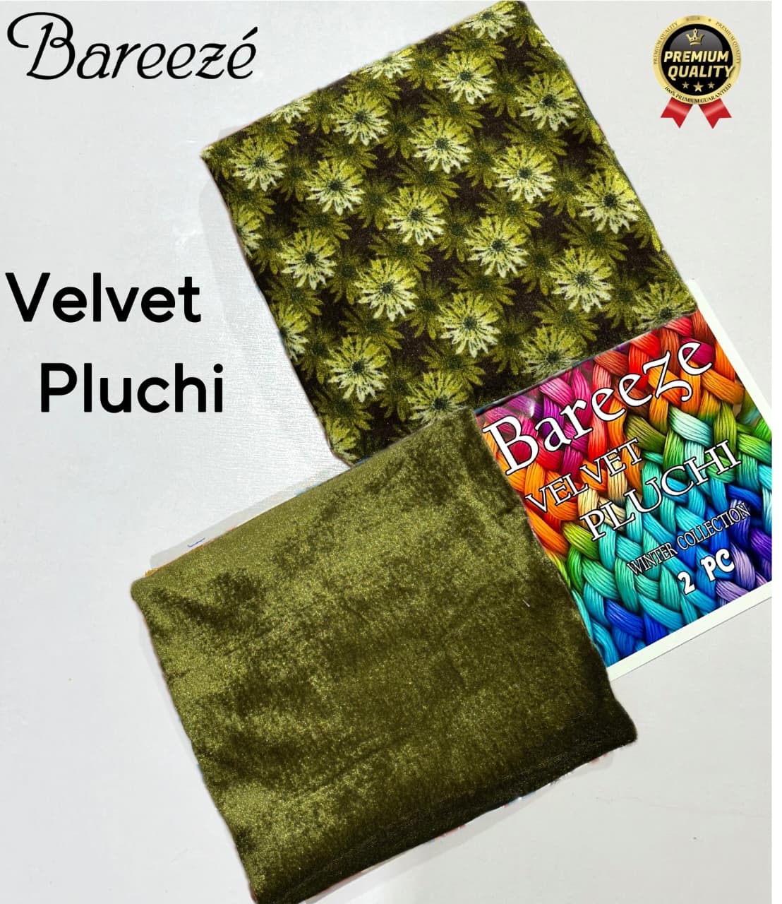 BAREEZA Winter VELVET PLUCHI Collection 2025 2pc