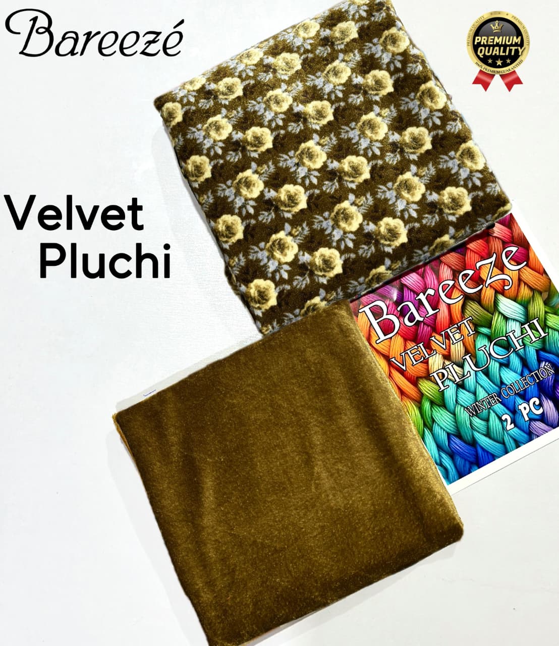 BAREEZA Winter VELVET PLUCHI Collection 2025 2pc