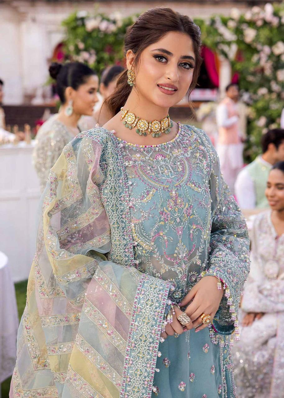 KANWAL MALIK Fancy ORGANZA &  SATIN SILK Embroided