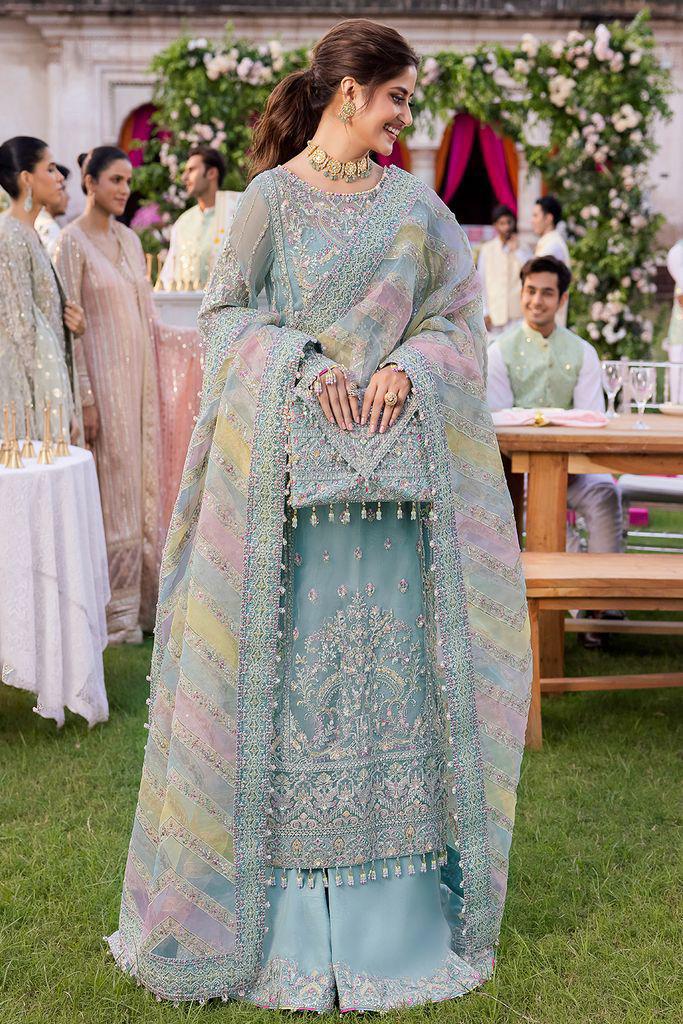 KANWAL MALIK Fancy ORGANZA &  SATIN SILK Embroided