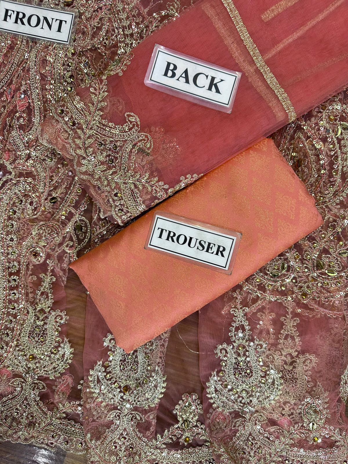 MARIA.B Net & silk Fancy Embroidery Unstitch