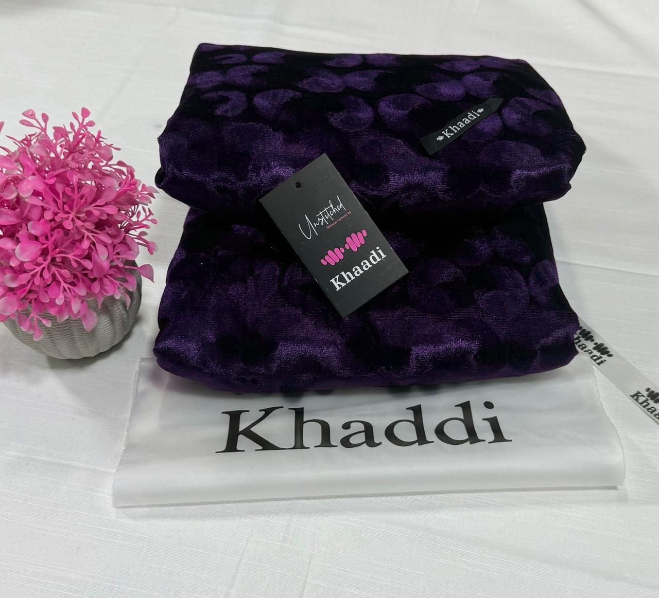 KHAADI WINTER VELVET PLUCHI COLLECTION