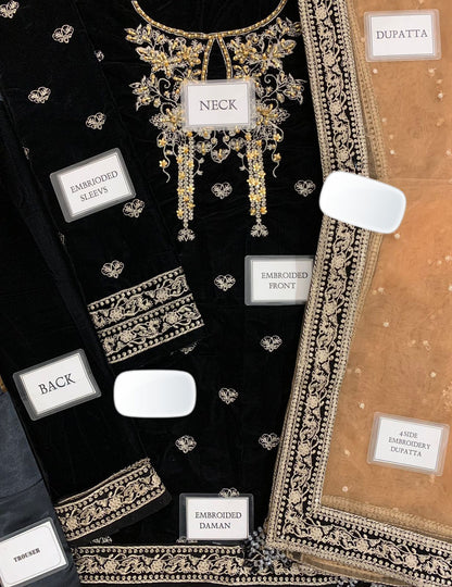 JAZMIN Most Demanding velvet Embroidery