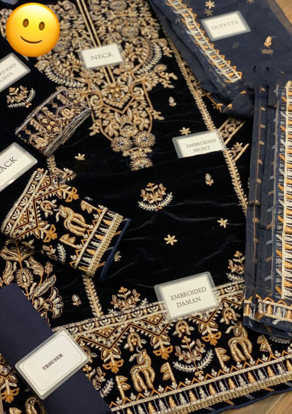 Asim Jofa Most demanding velvet  MAKHMAL COLLECTION