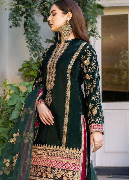 Zainab Chottani Most Demanding Velvet Organza silk Dress