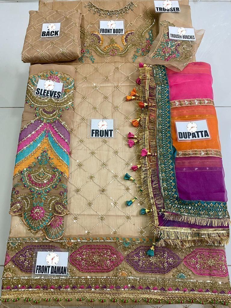 MARIA B Wedding edition Organza Embroided & Hand work