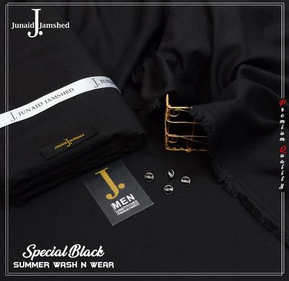 ✨ J. Junaid Jamshed MEN Special Rich Black Wash & Wear