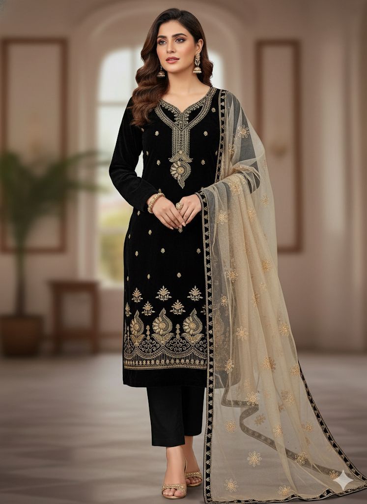 Bareeze Velvet edition party wear 🎊 5 Colors