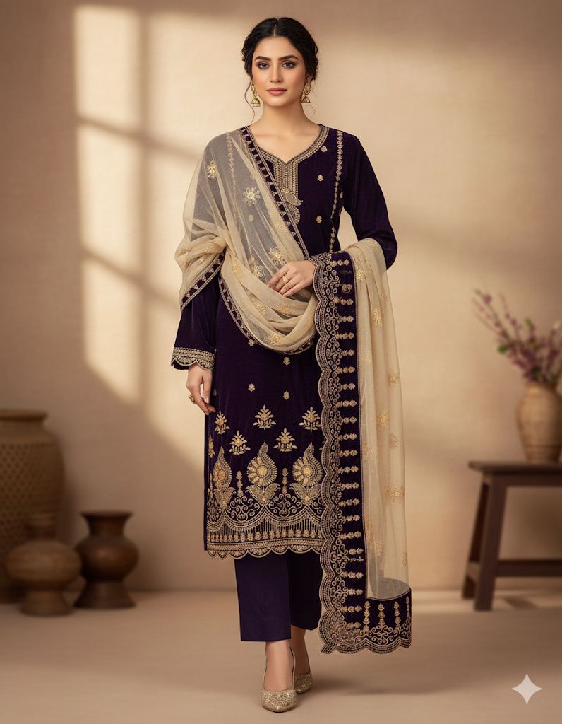 Bareeze Velvet edition party wear 🎊 5 Colors