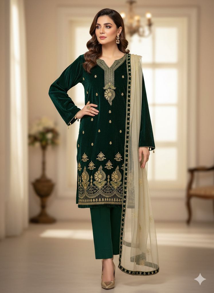 Bareeze Velvet edition party wear 🎊 5 Colors