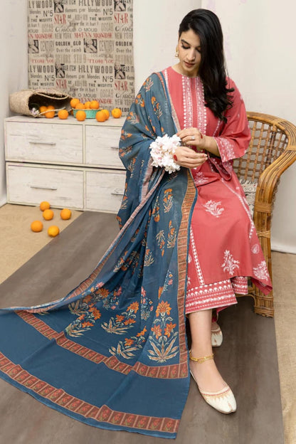 URGE DHANAK 3PC Embroidered