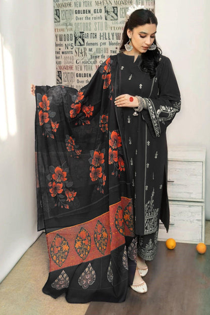 URGE DHANAK 3PC Embroidered