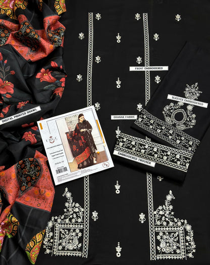 URGE DHANAK 3PC Embroidered
