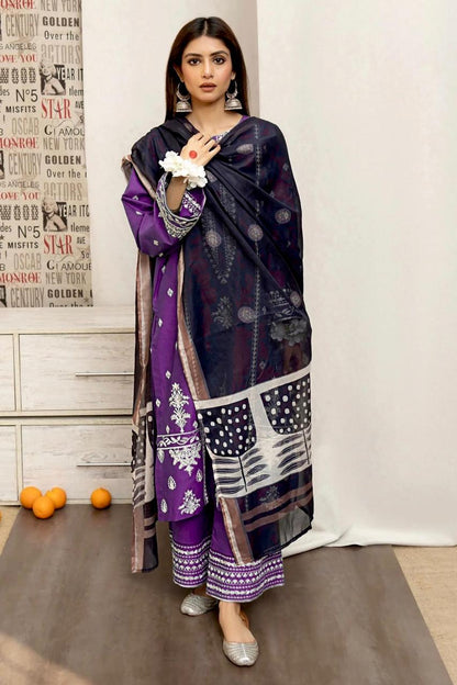 URGE DHANAK 3PC Embroidered
