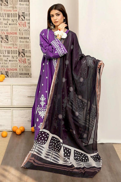 URGE DHANAK 3PC Embroidered