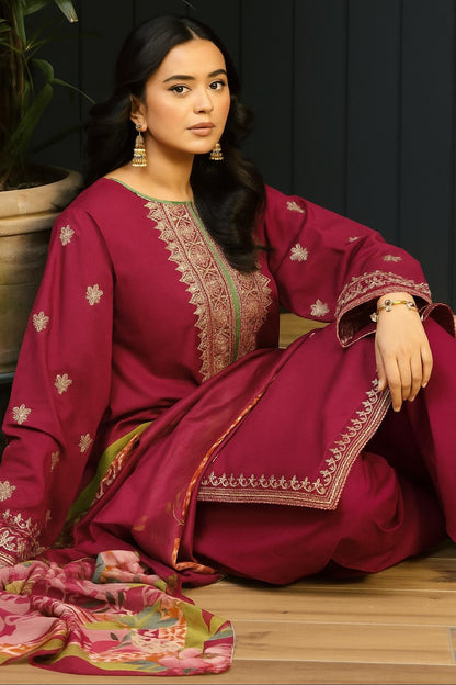 KOKUM DHANAK 3PC Embroidered
