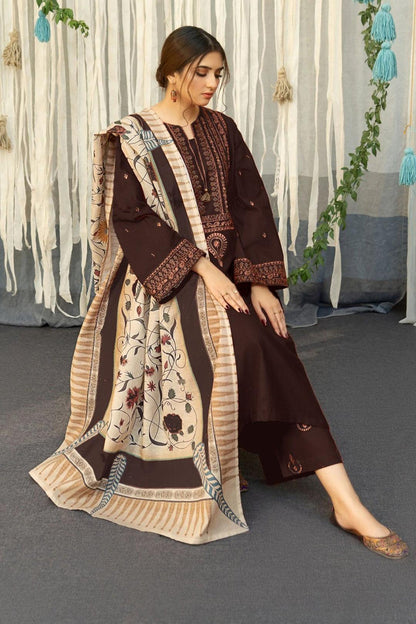 URGE DHANAK 3PC Embroidered