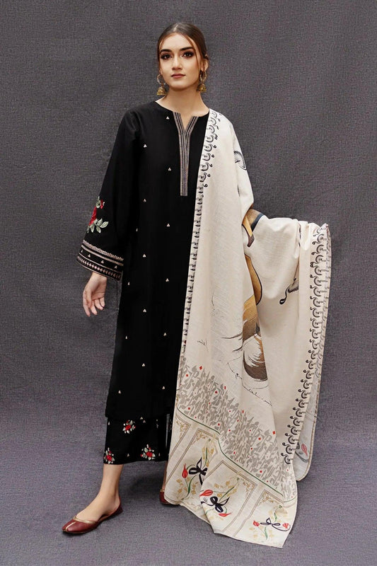 URGE DHANAK 3PC Embroidered