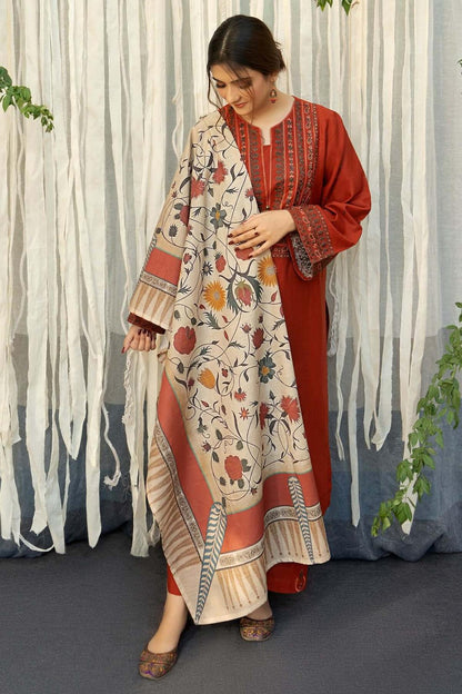 URGE DHANAK 3PC Embroidered