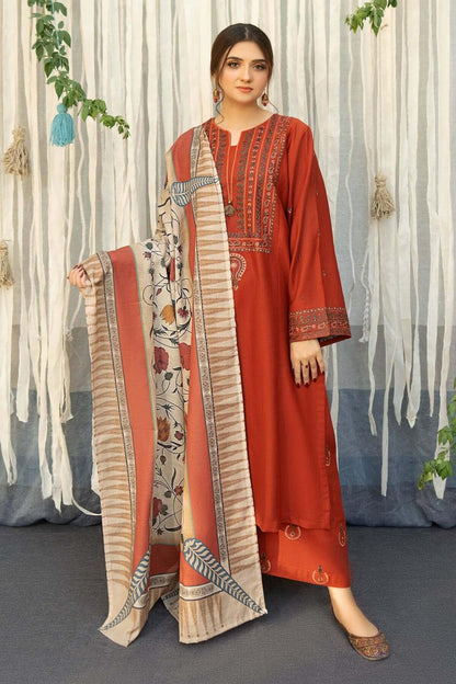 URGE DHANAK 3PC Embroidered