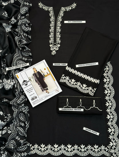 Cross Stitch DHANAK 3PC Embroidered