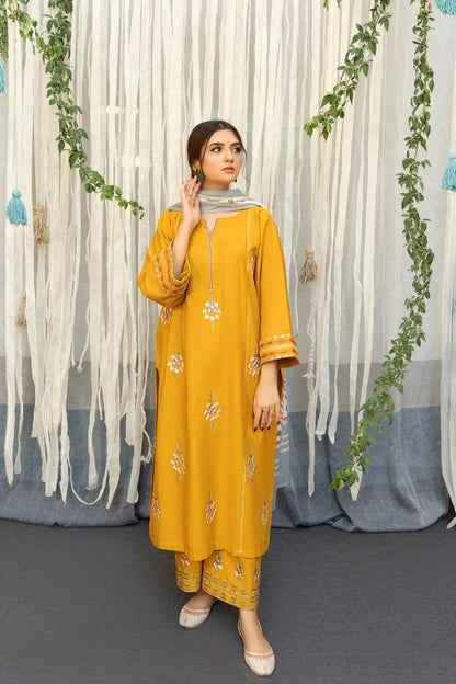 URGE DHANAK 3PC Embroidered