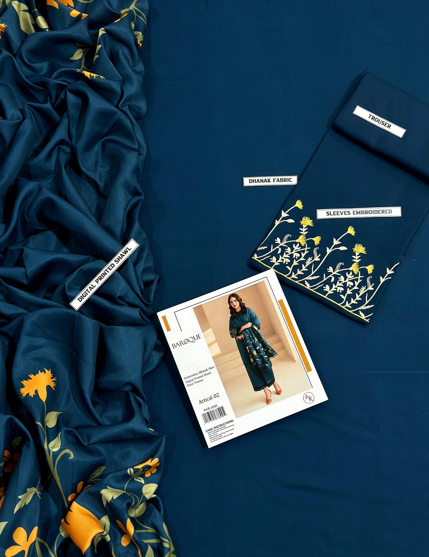 Baroque DHANAK 3PC Embroidered