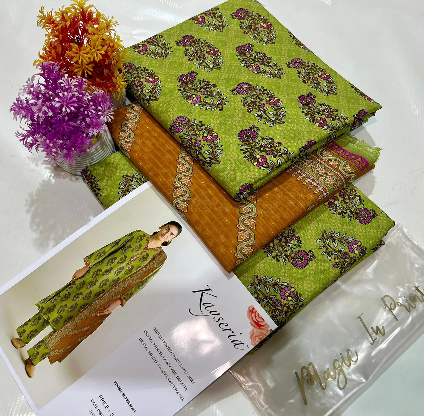 Kayseria lawn print 3p