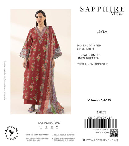 Sapphire linan print 3p