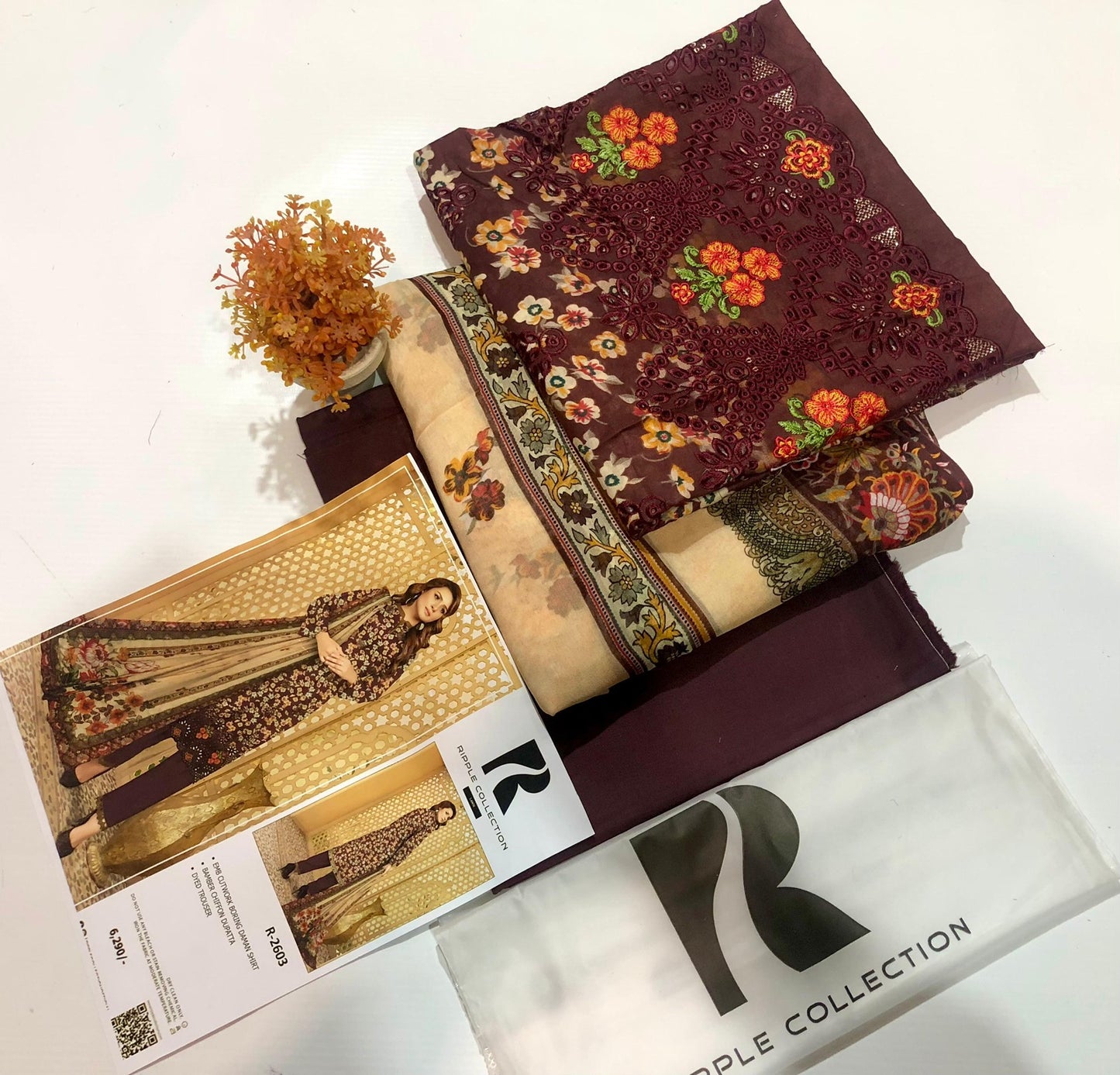 Ripple collection embroidery lawn 3p