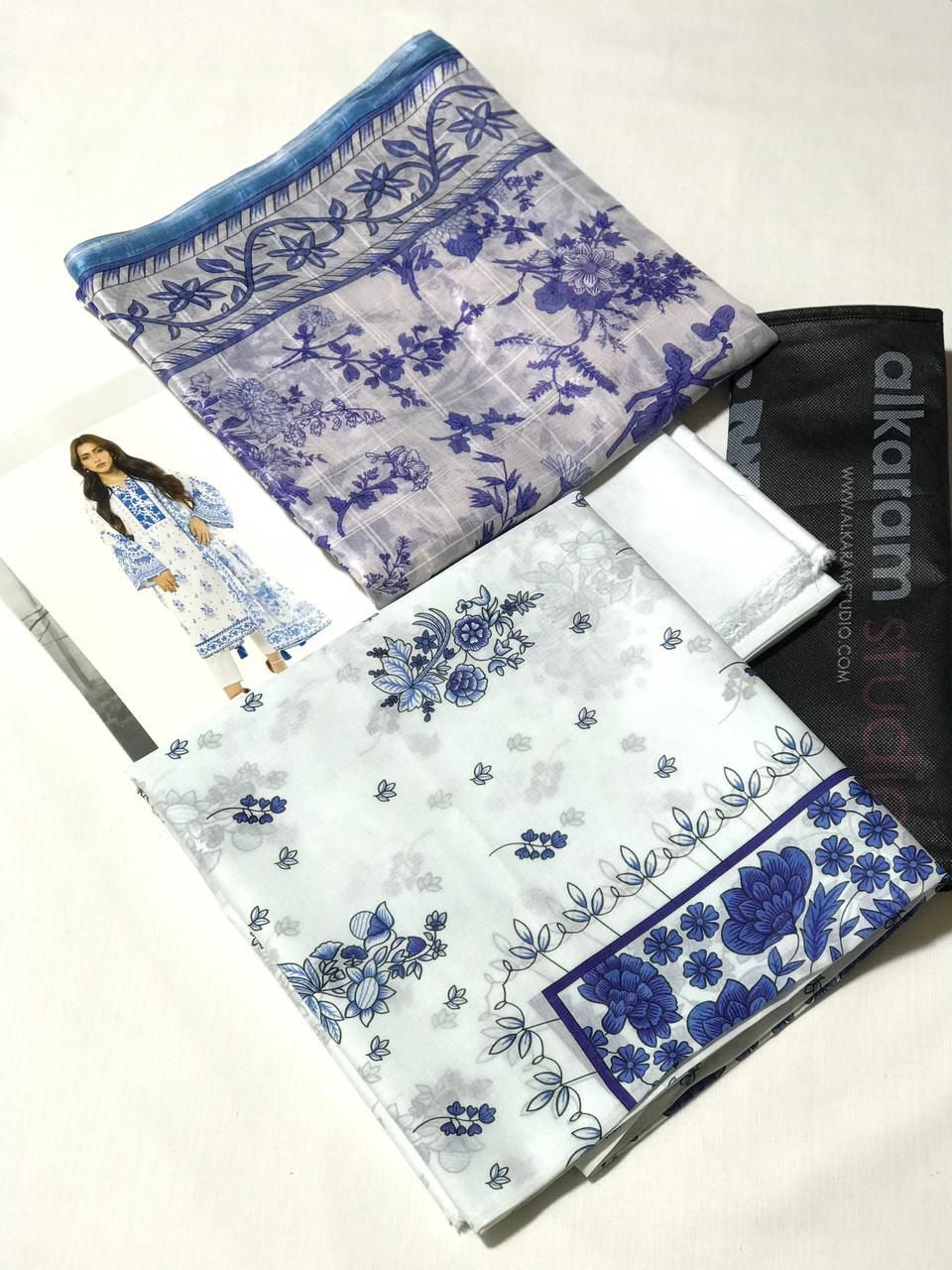 Alkaram studio lawn print 3p