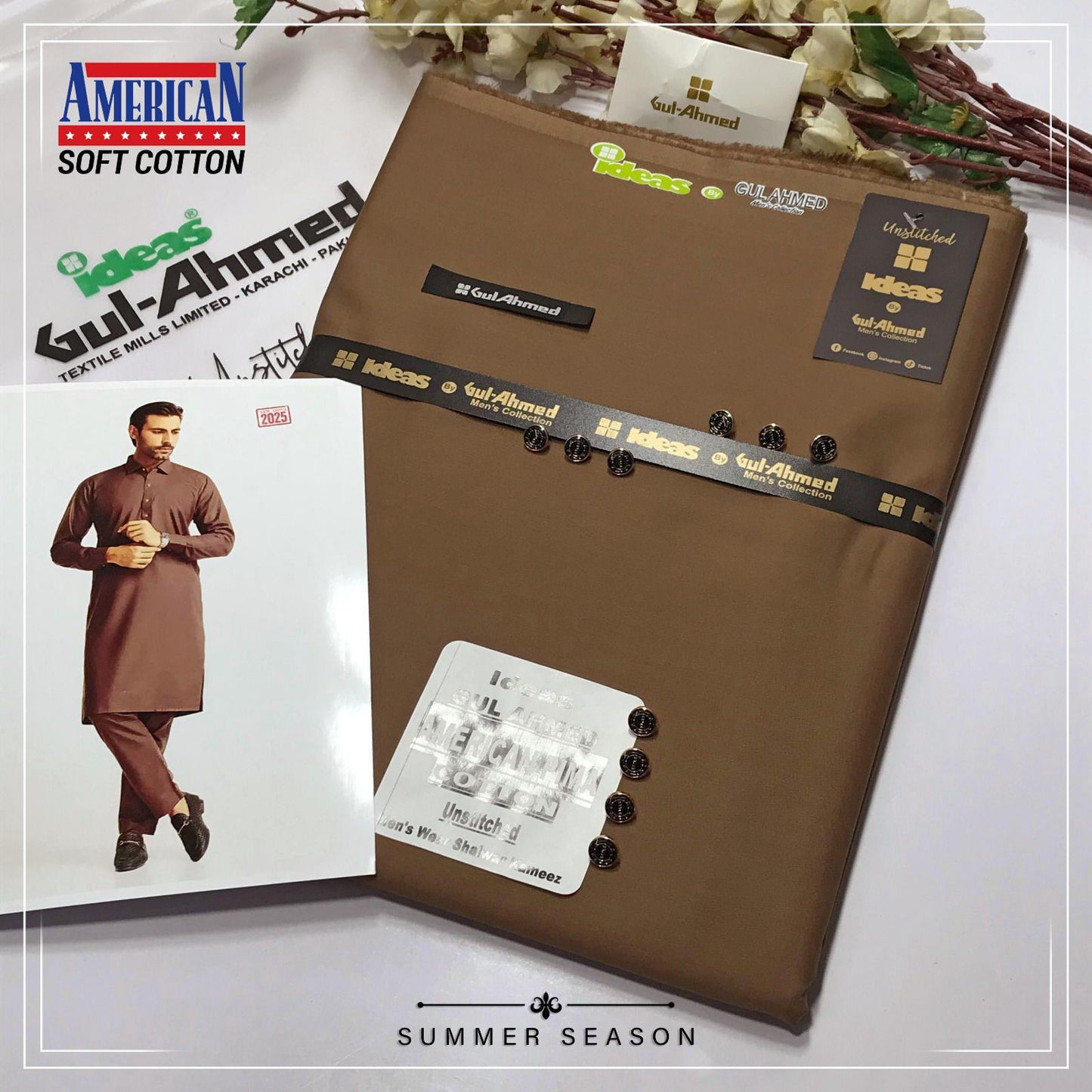 Gull Ahmed men's cotton suite
