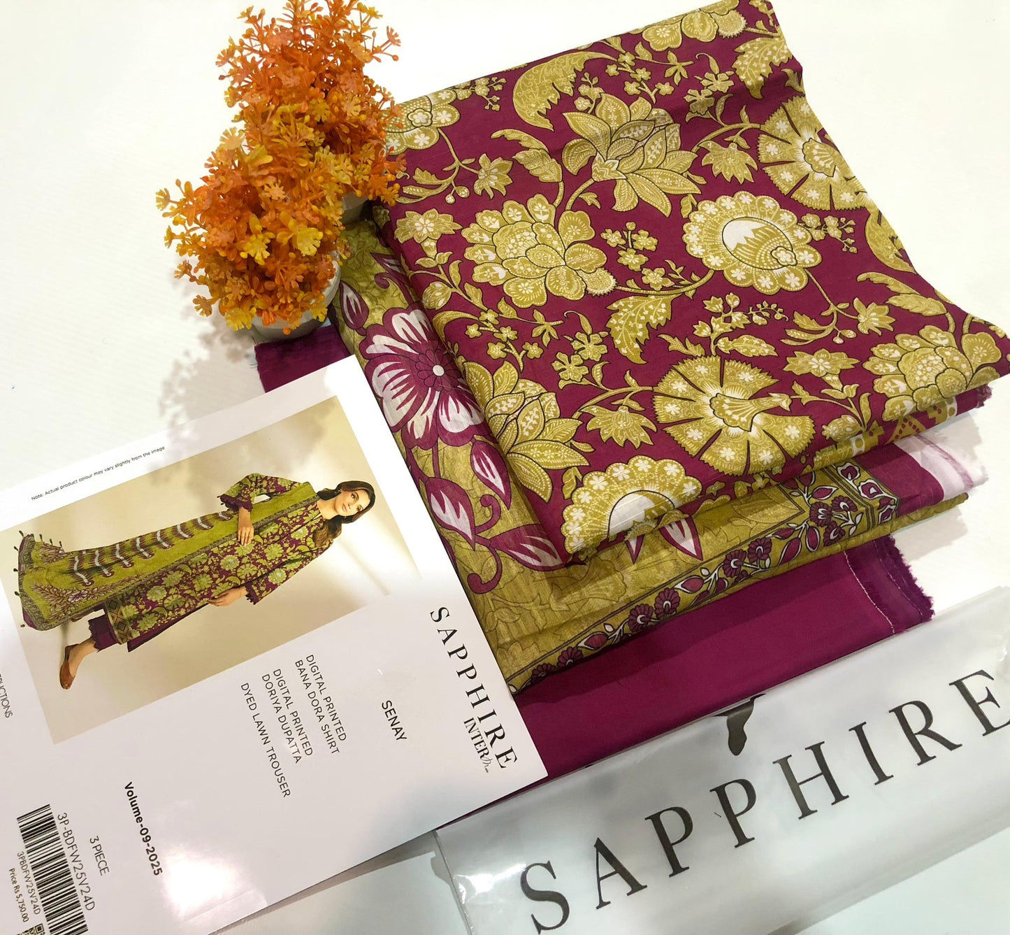 Sapphire lawn print 3p