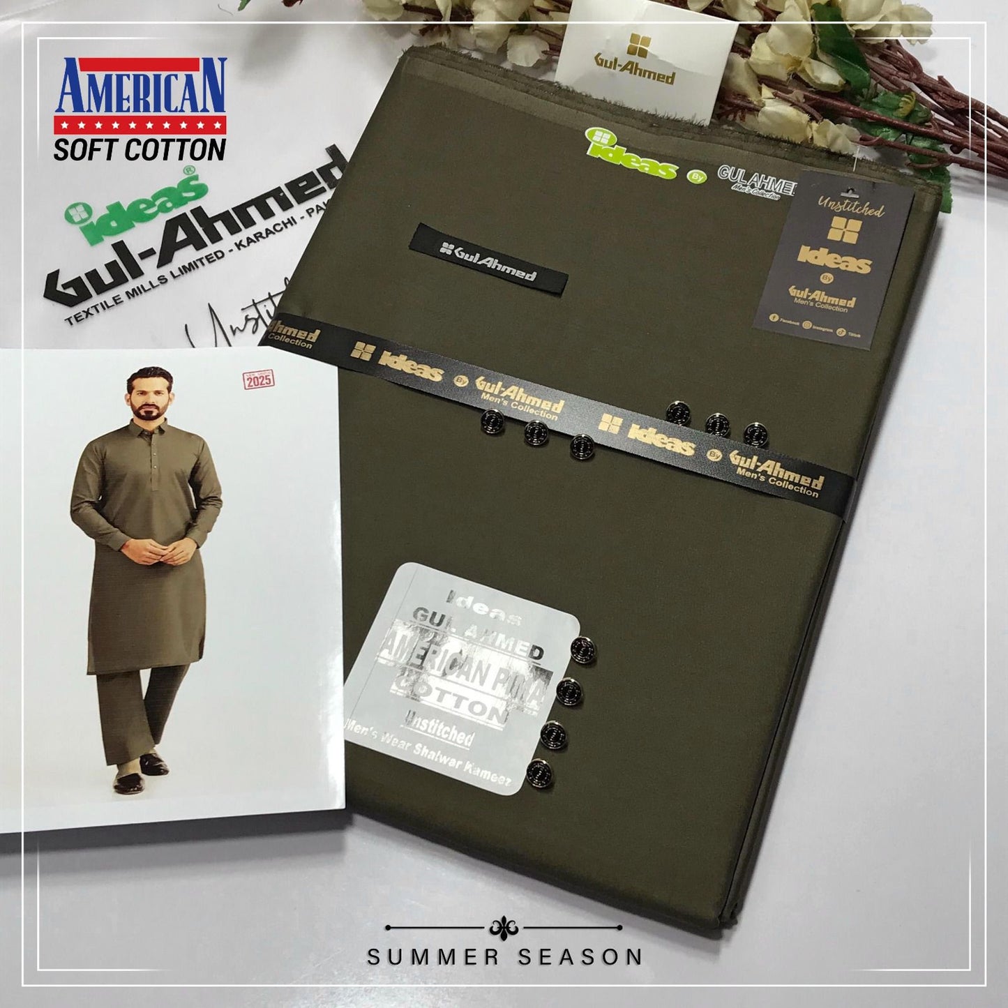 Gull Ahmed men's cotton suite