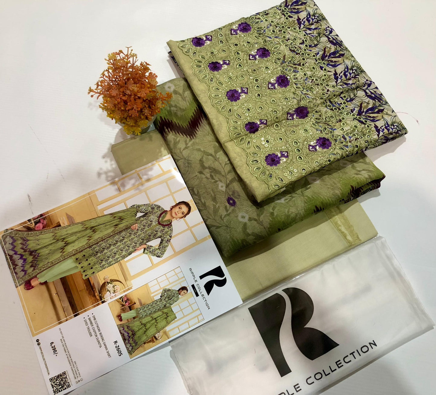 Ripple collection embroidery lawn 3p
