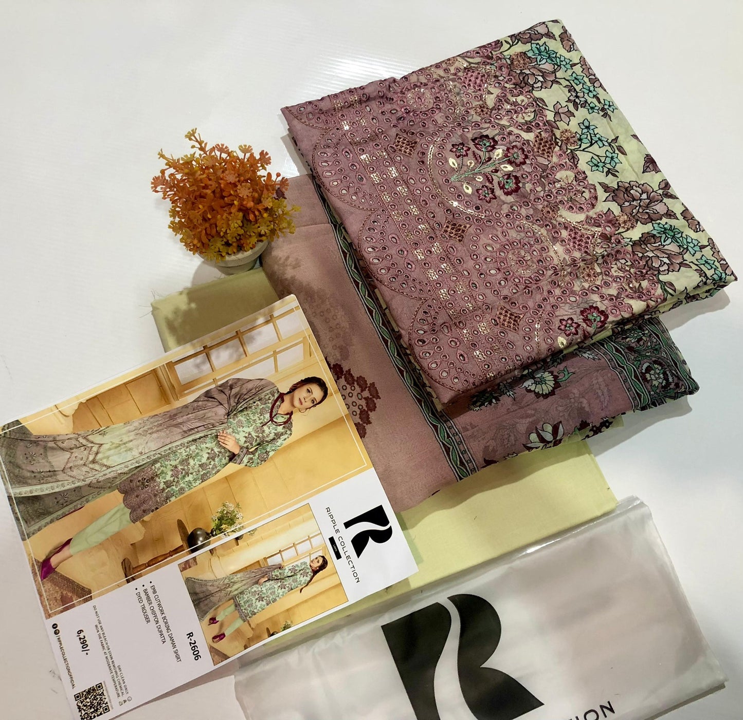 Ripple collection embroidery lawn 3p