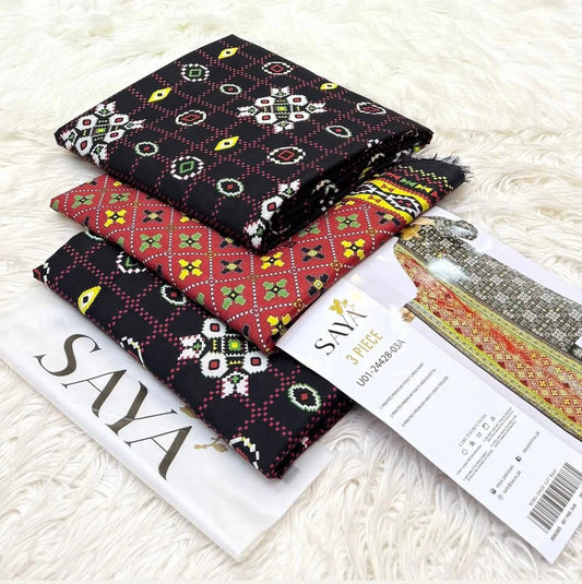 Saya linen print 3p