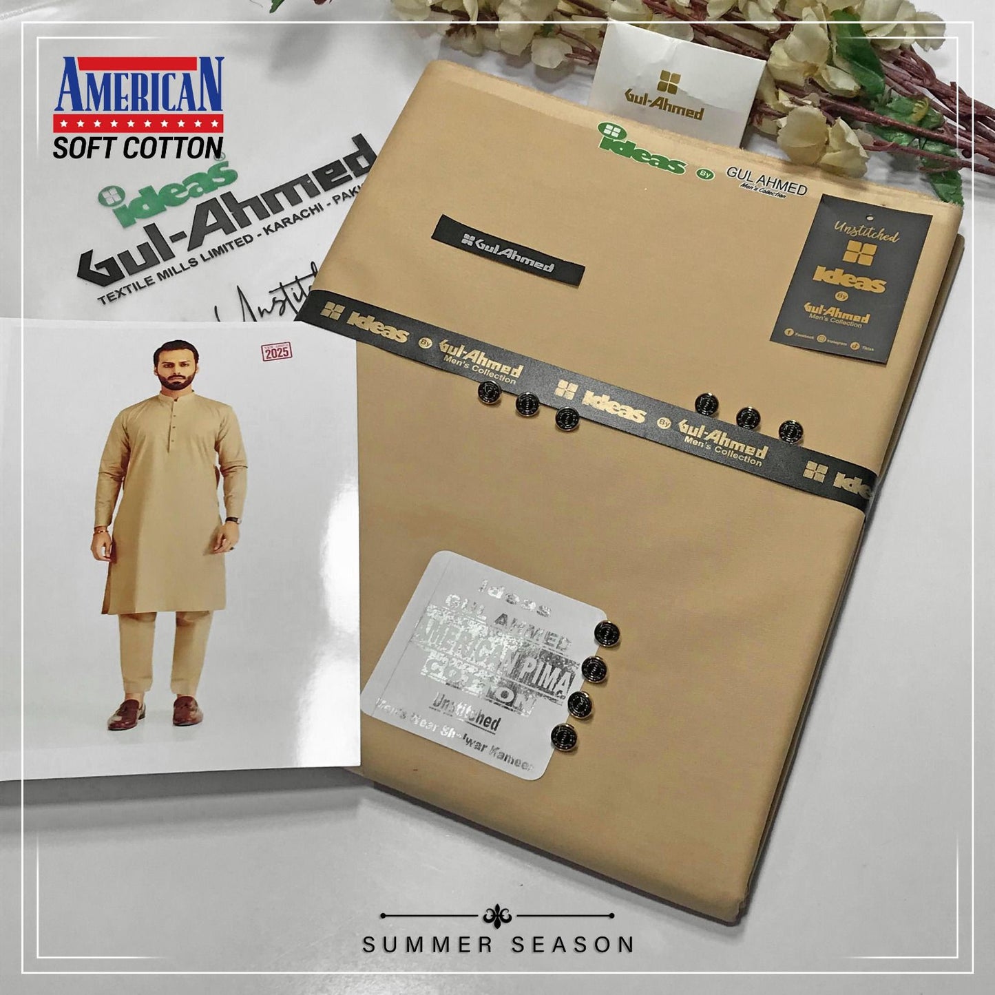 Gull Ahmed men's cotton suite