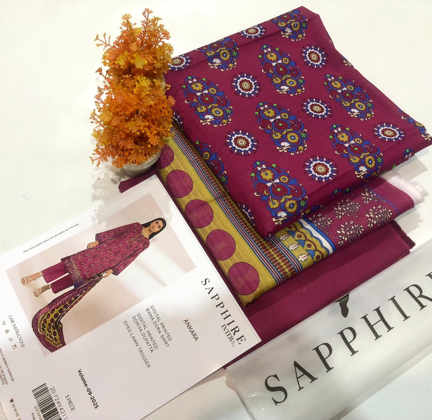 Sapphire lawn print 3p