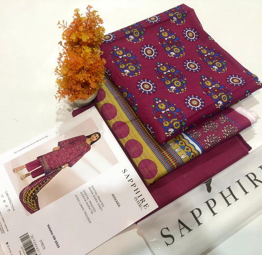 Sapphire lawn print 3p
