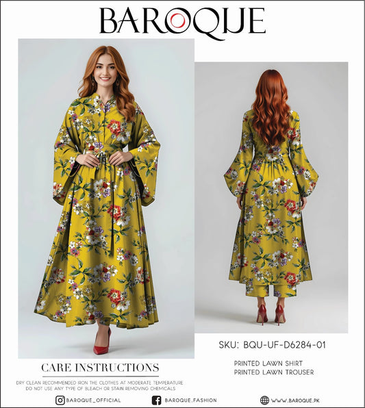 Baroque lawn print 2p