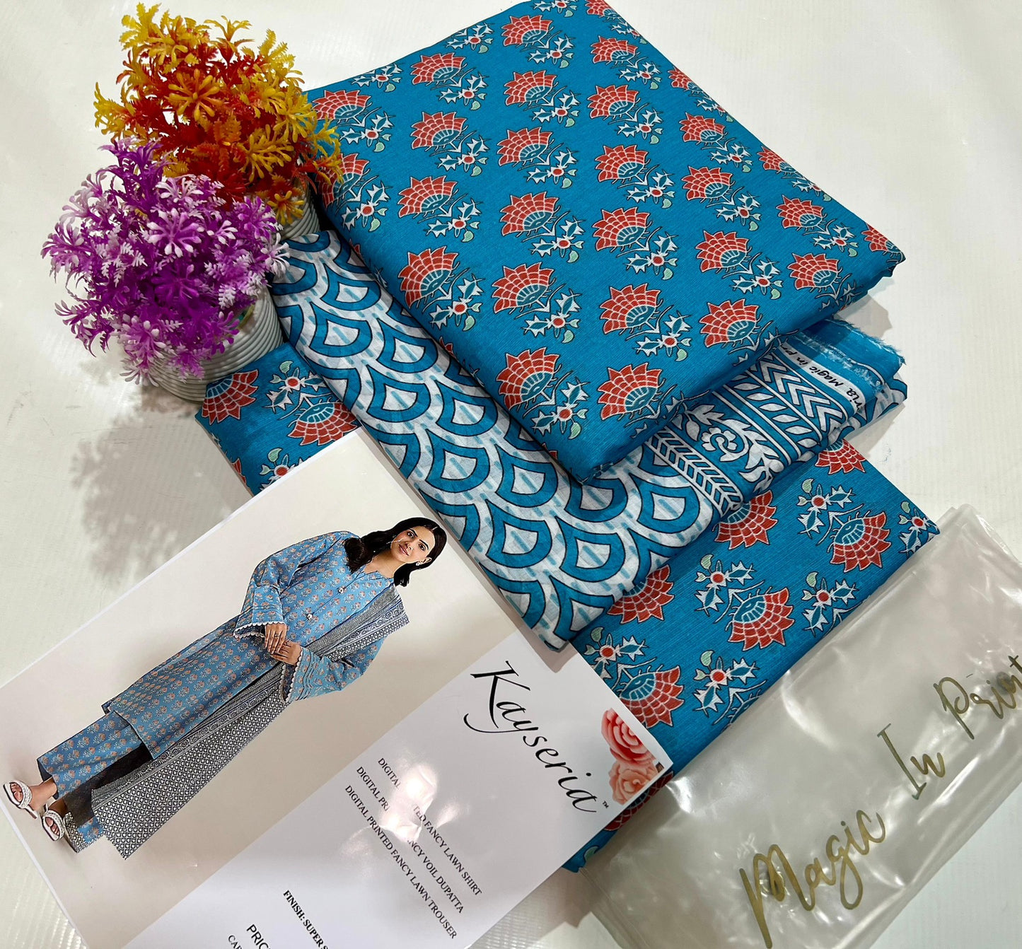Kayseria lawn print 3p