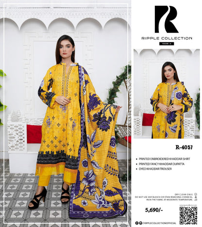 Ripple khadr embroidery 3p